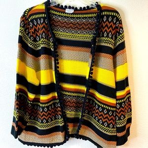 Together Womens Cardigan Sweater Colorful Winter Top Grandmacore